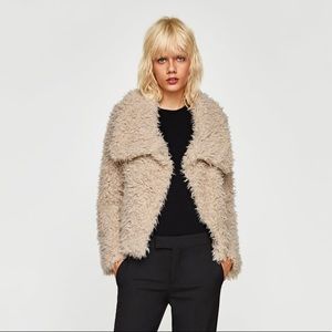 Zara Fuzzy Jacket, size S